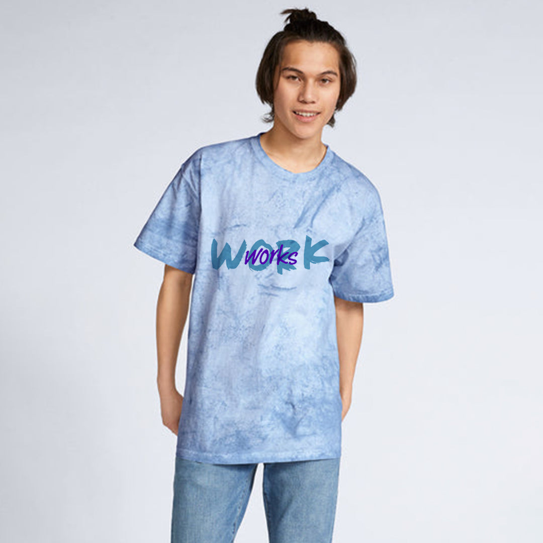 Dye Dirty  WORK WORKS Graphic TShirt
