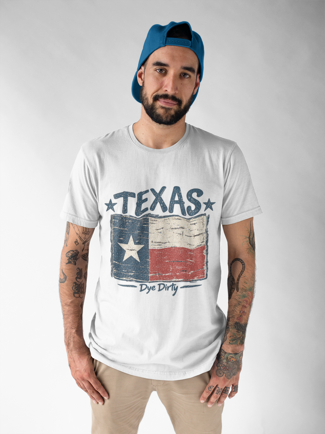 Dye Dirty Vintage Texas Flag Graphic T-Shirt