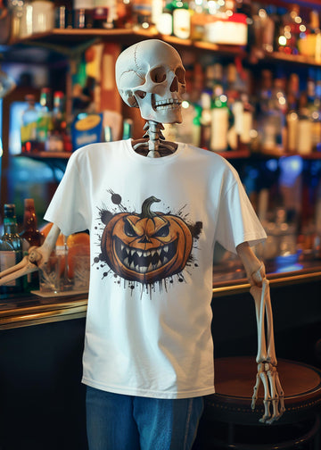 Dye Dirty Scary Pumpkin Halloween T-Shirt