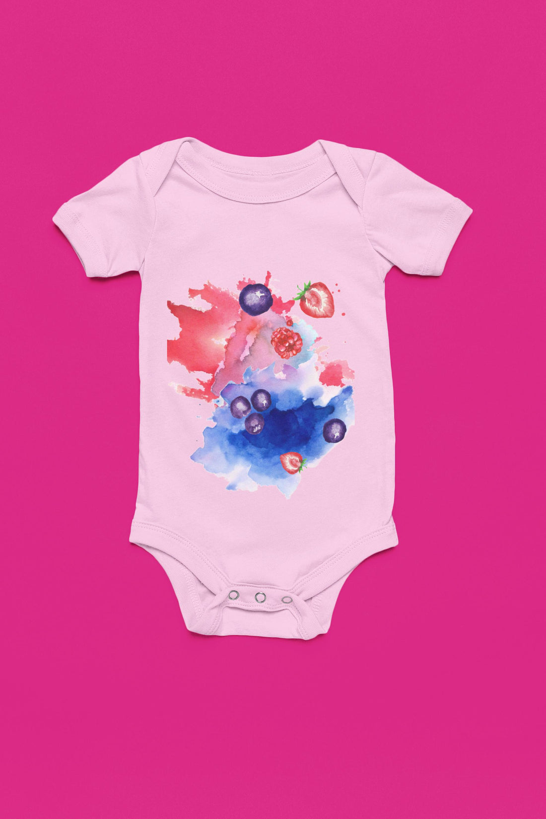 Very Berry Baby Onesie: Dye Dirty Design, 100% Cotton