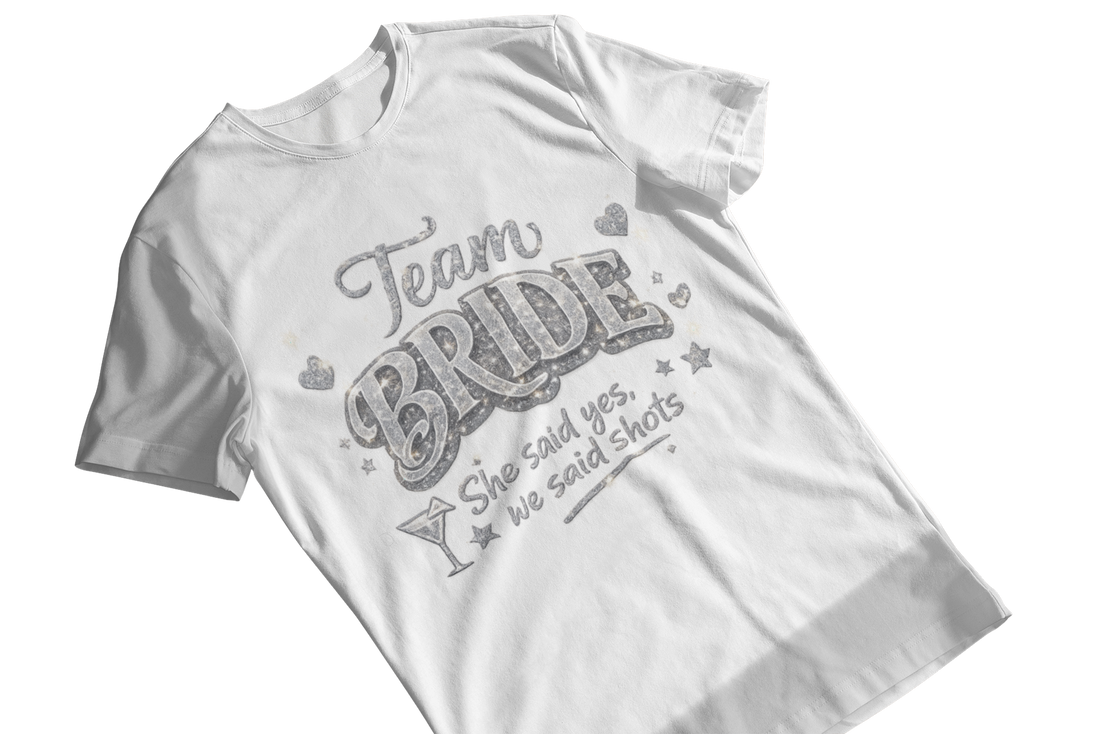 Dye Dirty Bride & Team Bride Sparkle Celebration T-Shirts