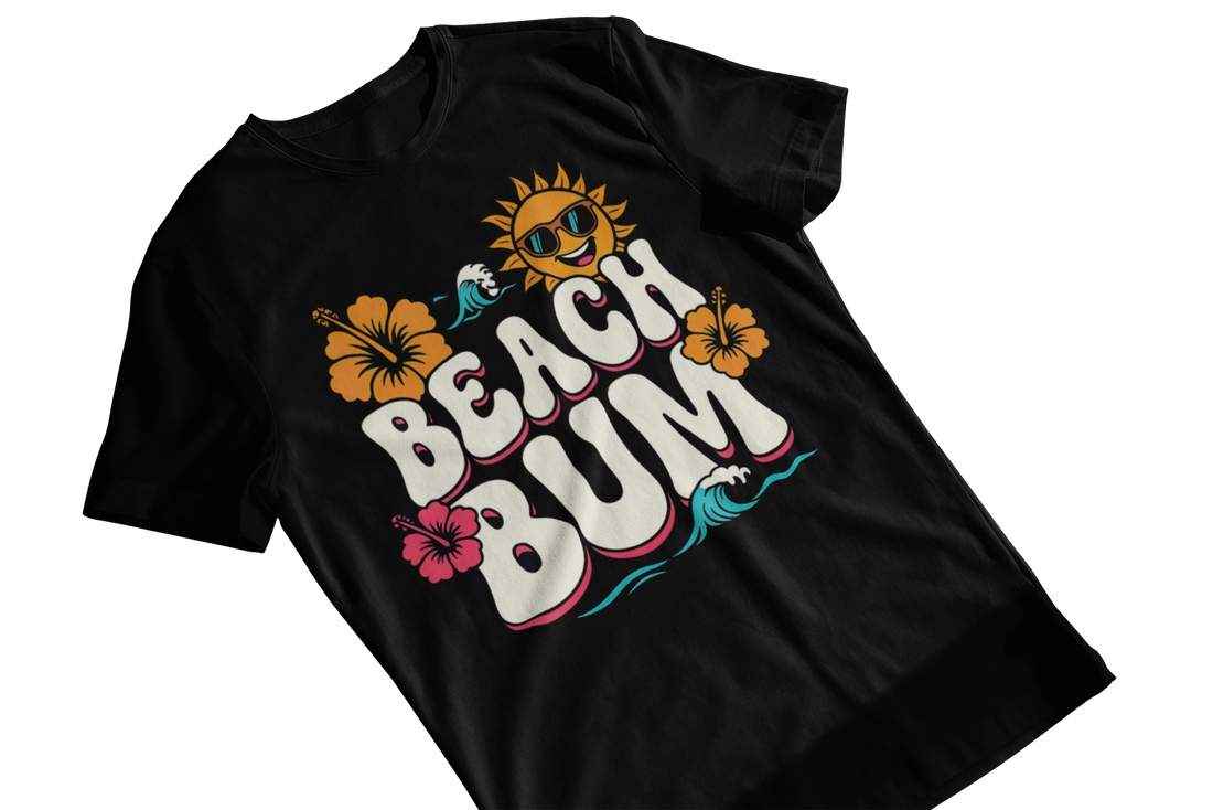 Dye Dirty Beach Bum I Coastal Vibes Beachy TShirt